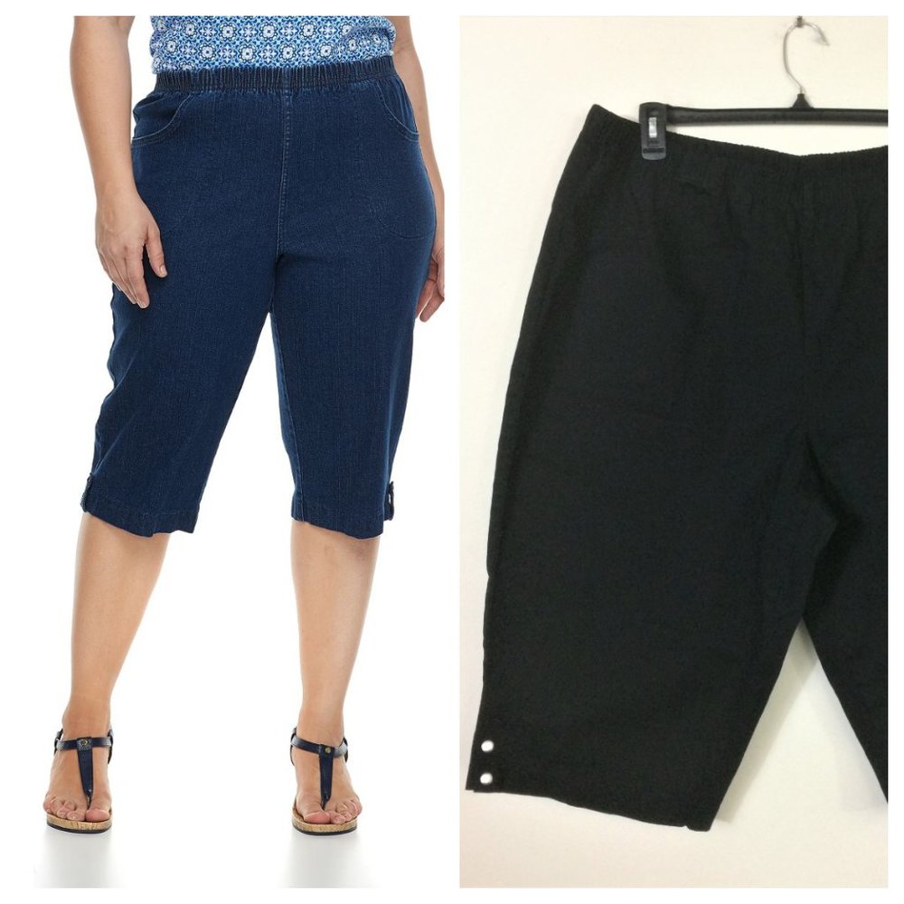 Croft & Barrow Pull On Capris 3X